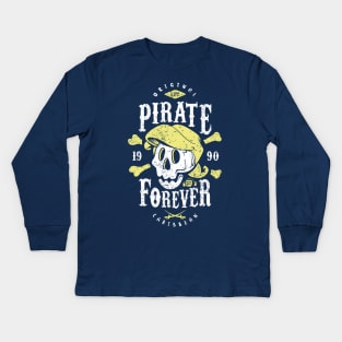 Pirate Forever Kids Long Sleeve T-Shirt